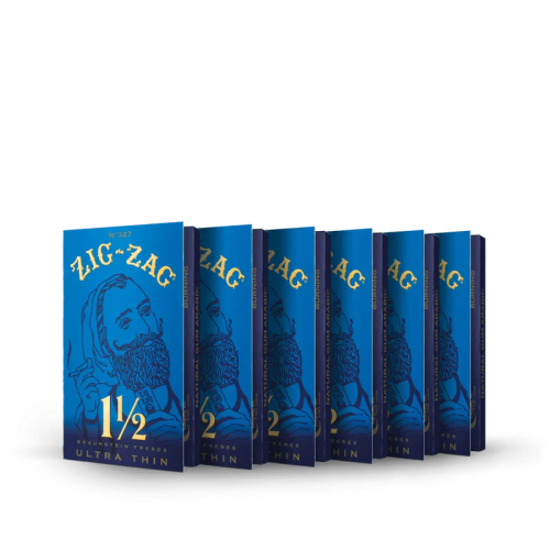 ZIG ZAG BLUE ULTRA THIN CIGARETTE PAPERS 24 BOOKLETS